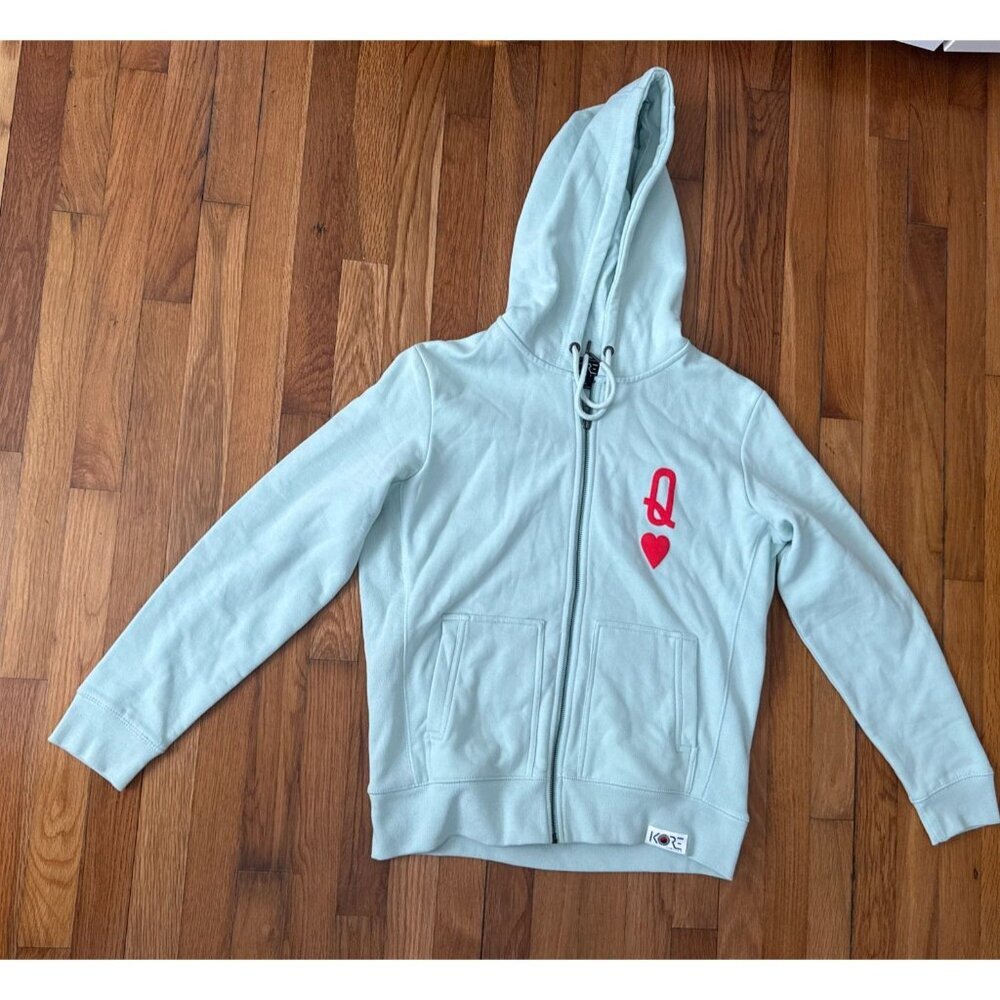 Kore Limited Hoodie Women's Full Zip Queen of Heart Organic Korea Size S